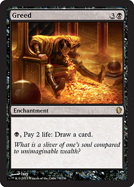 Greed - Commander 2013 Spoiler