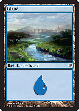 Island - Commander 2013 Spoiler