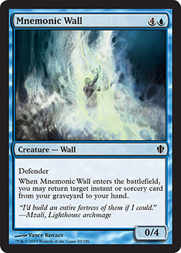 Mnemonic Wall - Commander 2013 Spoiler