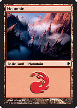 Mountain 1 - Commander 2013 Spoiler