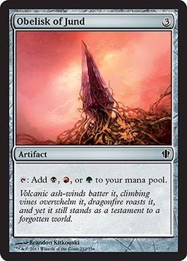 Obelisk of Jund - Commander 2013 Spoiler