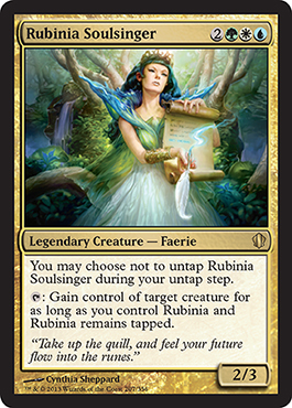 Rubinia Soulsinger - Commander 2013 Spoiler