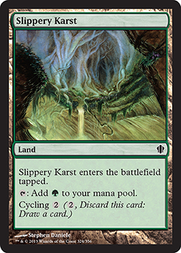 Slippery Karst - Commander 2013 Spoiler