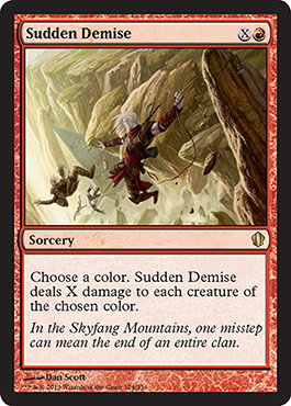 Sudden Demise - Commander 2013 Spoiler