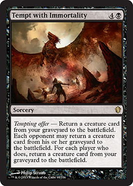 Tempt with Immortality - Commander 2013 Visual Spoiler