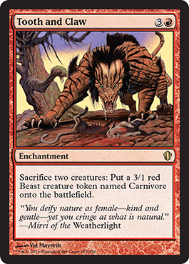 Tooth and Claw - Commander 2013 Spoiler
