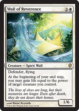 Wall of Reverence - Commander 2013 Spoilers