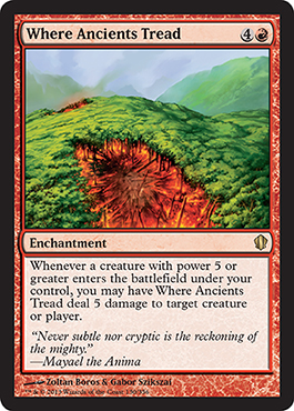 Where Ancients Tread - Commander 2013 Spoiler