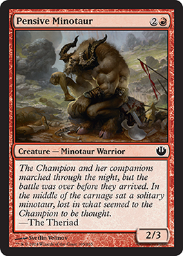 Pensive Minotaur - Journey into Nyx Spoiler