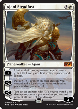 Ajani Steadfast - M15 Spoiler Planeswalker