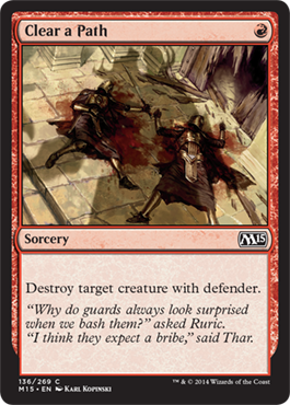 Clear a Path - M15 Spoiler