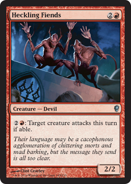 Heckling Fiends - Conspiracy Spoiler