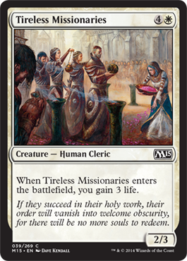 Tireless Missionaries - M15 Spoiler