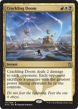 Crackling Doom - Khans of Tarkir Spoiler