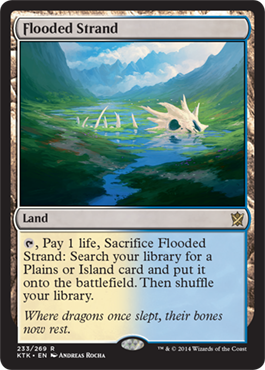 Flooded Strand - Khans of Tarkir Spoiler