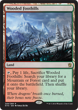 Wooded Foothills - Khans of Tarkir Spoiler