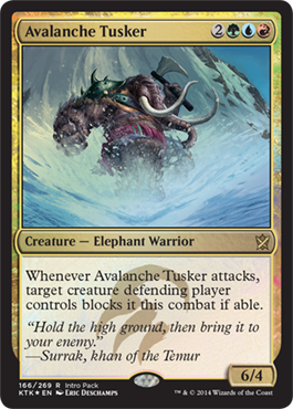 Avalanche Tusker (Promo) - Khans of Tarkir Spoiler