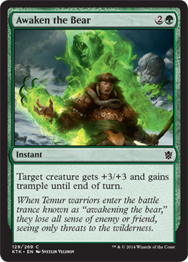 Awaken the Bear - Khans of Tarkir Spoiler