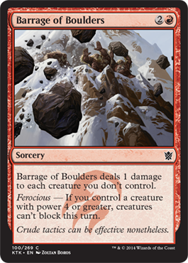 Barrage of Boulders - Khans of Tarkir Spoiler