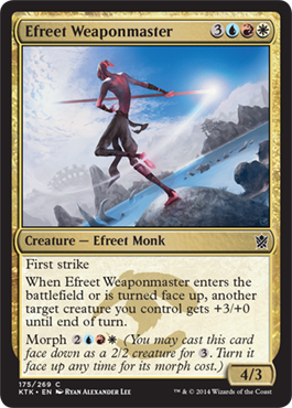 Efreet Weaponmaster - Khans of Tarkir Spoiler