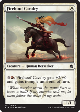 Firehoof Cavalry - Khans of Tarkir Spoiler