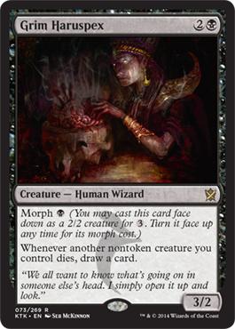 Grim Haruspex - Khans of Tarkir Spoiler