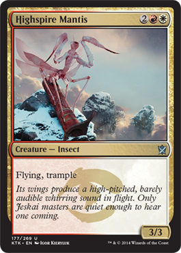 Highspire Mantis - Khans of Tarkir Spoiler