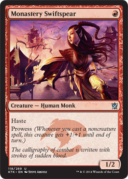 Monastery Swiftspear - Khans of Tarkir Spoiler