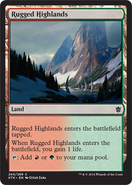 Rugged Highlands - Khans of Tarkir Spoiler