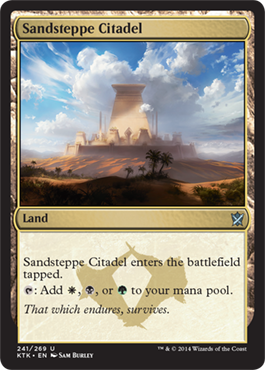 Sandsteppe Citadel - Khans of Tarkir Spoiler