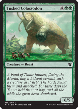 Tusked Colossodon - Khans of Tarkir Spoiler