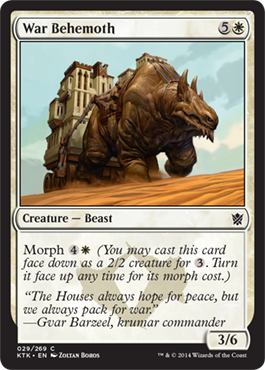 War Behemoth - Khans of Tarkir Spoiler