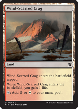 Wind-Scarred Crag - Khans of Tarkir Spoiler