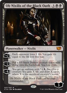 Ob Nixilis of the Black Oath - Commander 2014 Visual Spoiler