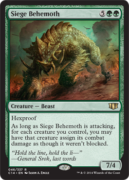 Siege Behemoth - Commander 2014 Spoiler