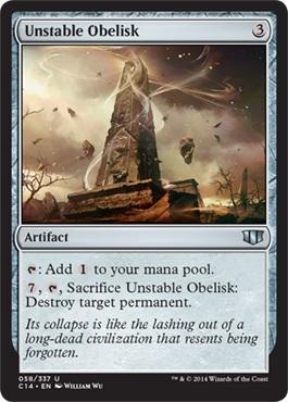 Unstable Obelisk - Commander 2014 Spoiler