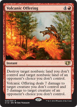 Volcanic Offering - Commander 2014 Spoiler