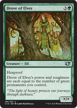 Drove of Elves - Commander 2014 Spoiler