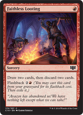 Faithless Looting - Commander 2014 Spoiler