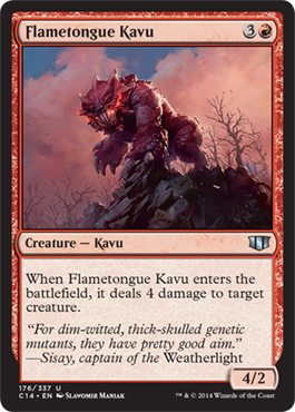 Flametongue Kavu - Commander 2014 Spoiler