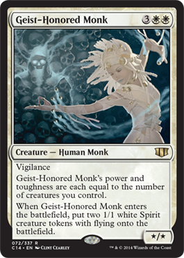 Geist-Honored Monk - Commander 2014 Spoiler