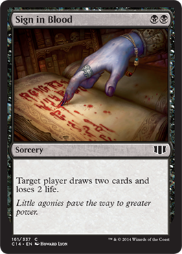 Sign in Blood - Commander 2014 Spoiler