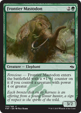 Frontier Mastodon - Fate Reforged Spoiler