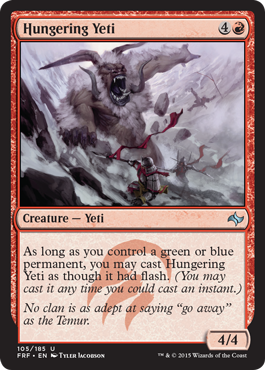 Hungering Yeti - Fate Reforged Spoiler