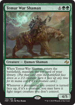 Temur War Shaman - Fate Reforged Spoiler