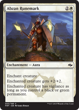 Abzan Runemark - Fate Reforged Spoiler