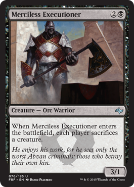 Merciless Executioner - Fate Reforged Spoiler