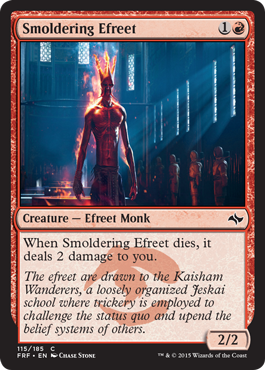 Smoldering Efreet - Fate Reforged Spoiler