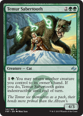 Temur Sabertooth - Fate Reforged Spoiler