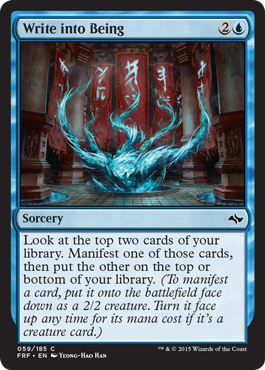 Write into Being - Fate Reforged Spoiler